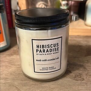 Bath & Body Works Hibiscus Paradise White Candle